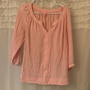 Lilly Pulitzer pink stripe top